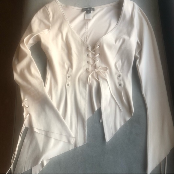 Bebe tie front top XS - Picture 2 of 8